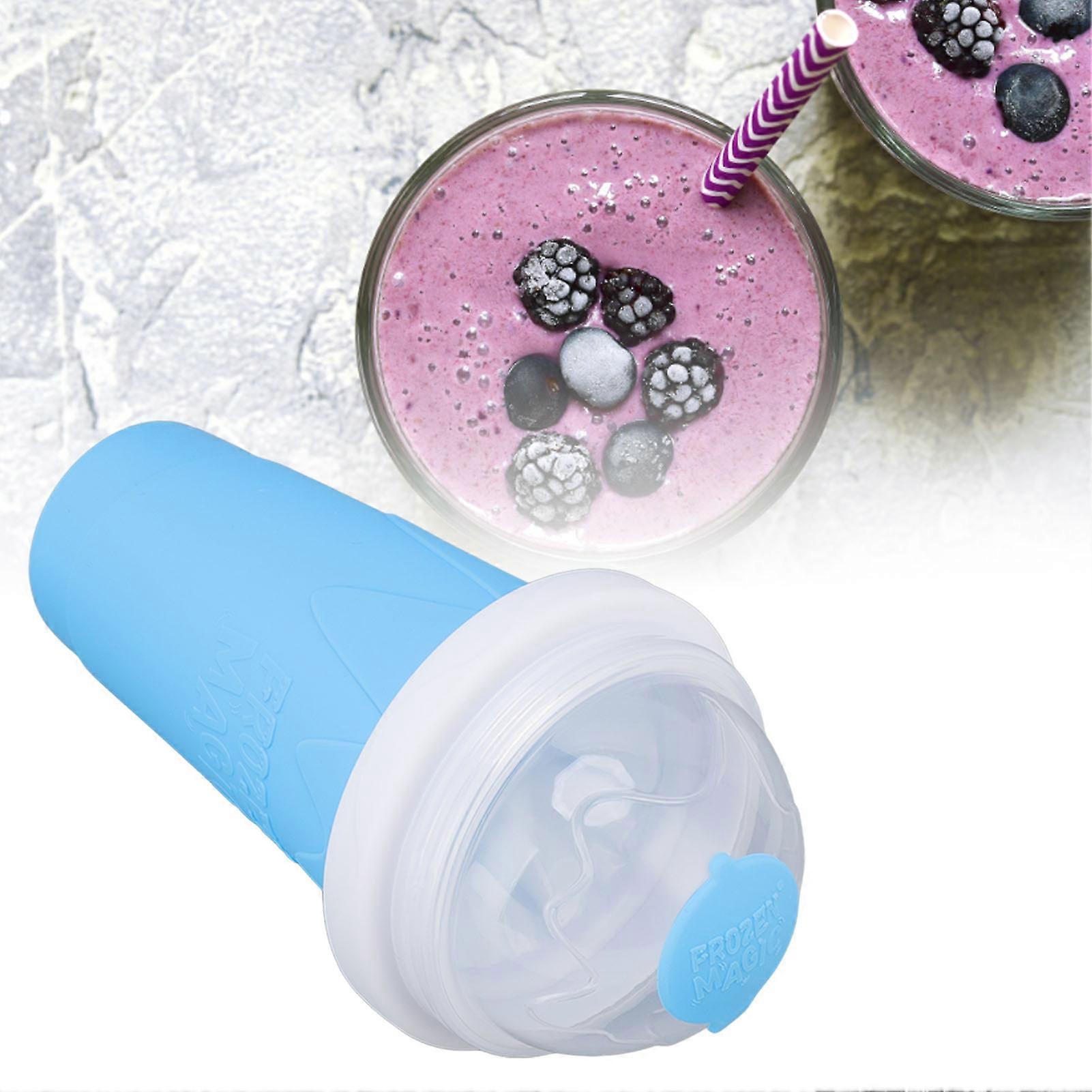 Quick Smoothies Cup 210ml Blue, 21cm Silicone Milkshake Maker