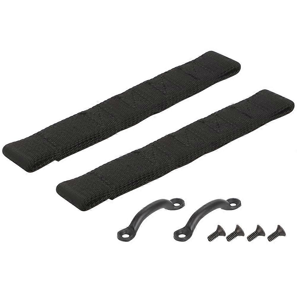 Compatible For Jeep Wrangler CJ YJ TJ Door Limit Straps Kit Footman Loops & Torx Screws Replace OEM 55176339 55013666 Durable Off-Road Part