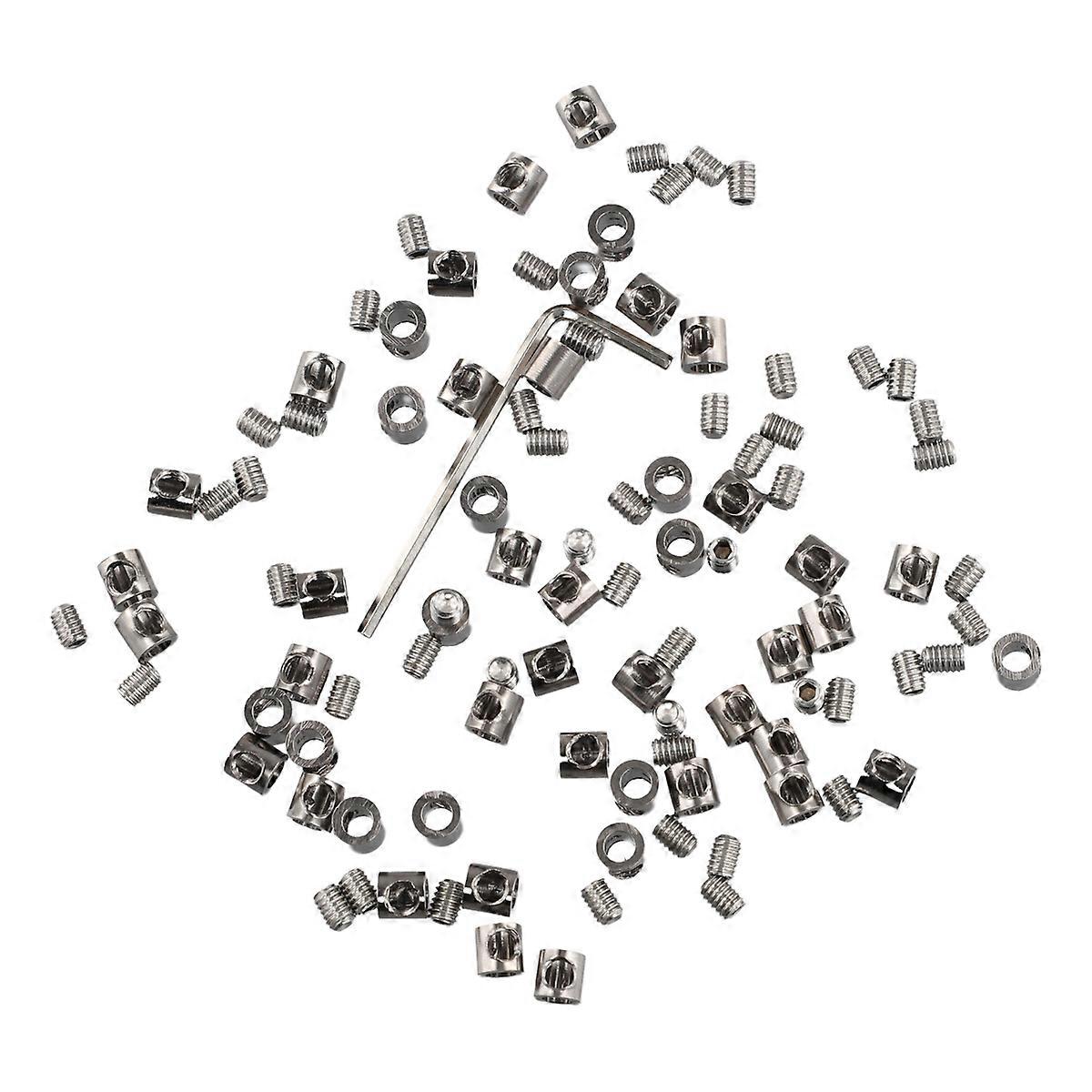 50Pcs 3mm Wire rope clamp For cable fastener clip