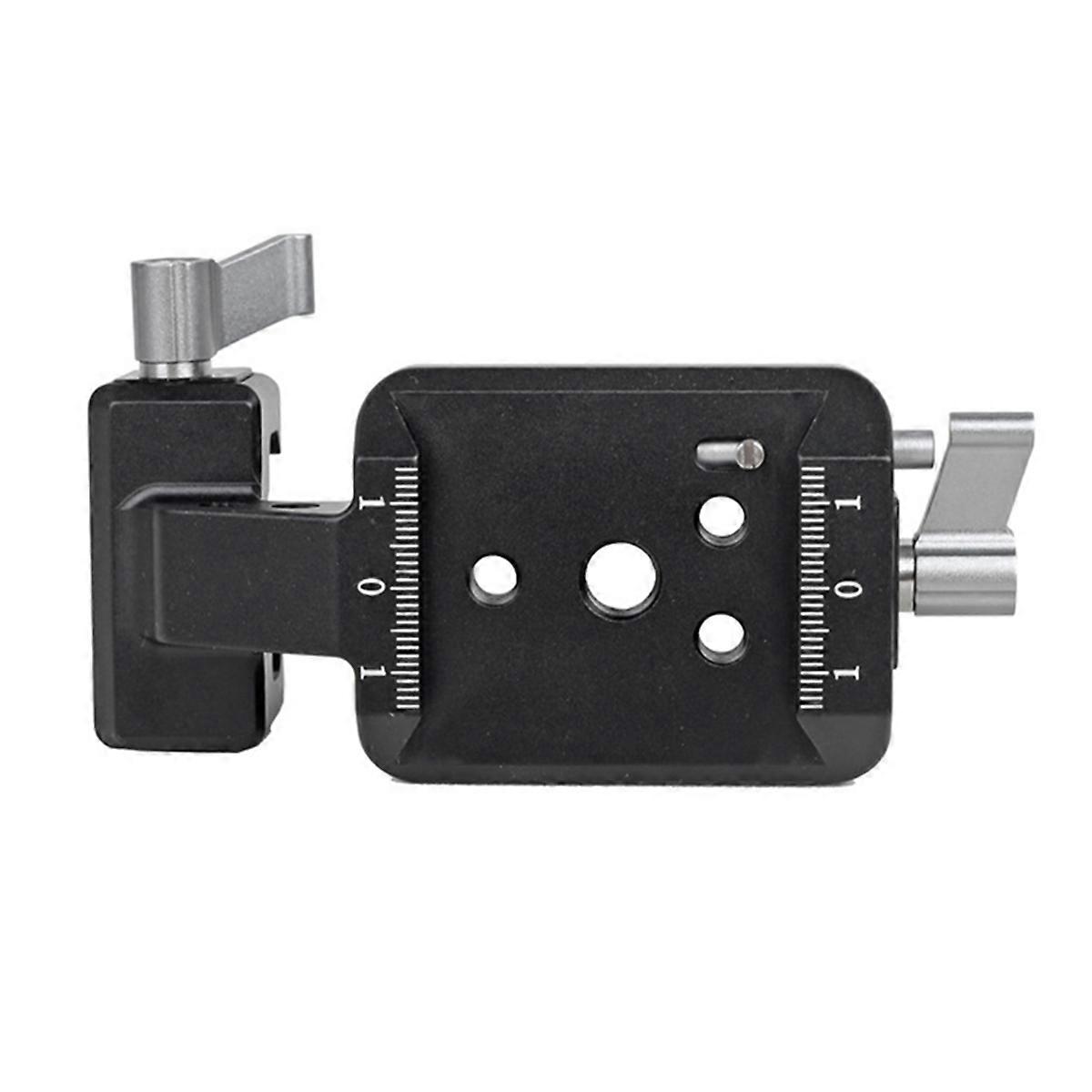 Rail Clamp Mounting Plate with Cold Shoe for RS3 RS2 Black & Gray