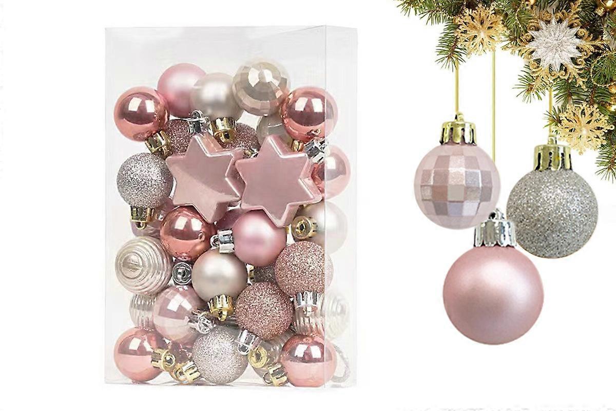 33Pcs Christmas Tree Baubles Decorations for Holiday Party Wedding
