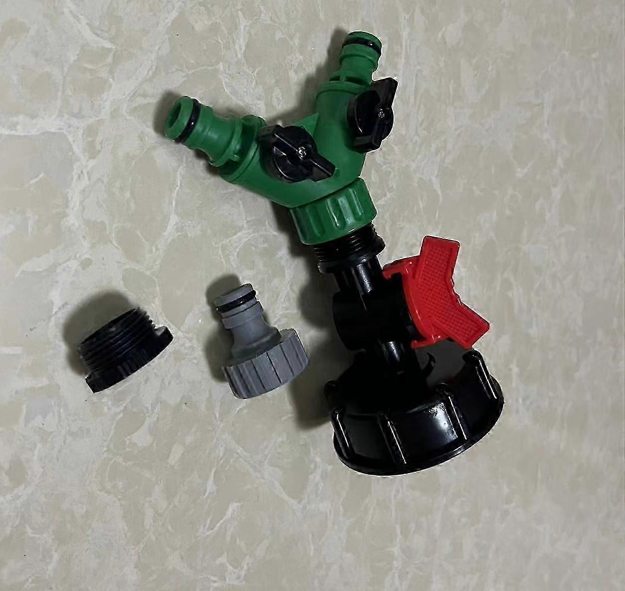 صمام محول S60x6 وتركيبات 3/4 بوصة (متوافقة مع خزان مياه IBC سعة 1000 لتر)