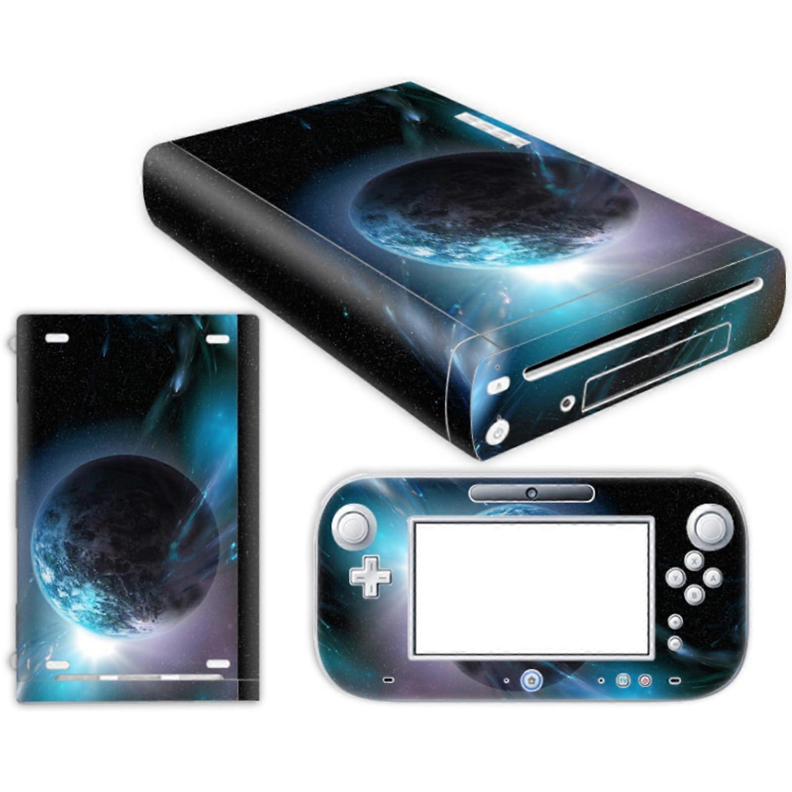 Vinyl Skin For Nintendo Wii U Protective Cover Decal Wrapping Game Console Decor Stickers Full Set AntiScratch