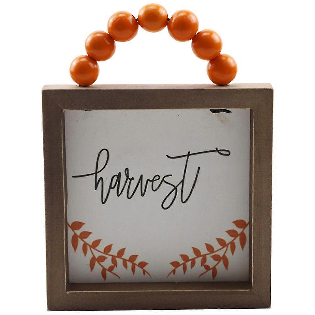 Artistic Wall Decor Wood Bead String Doorplate for Fall Decoration