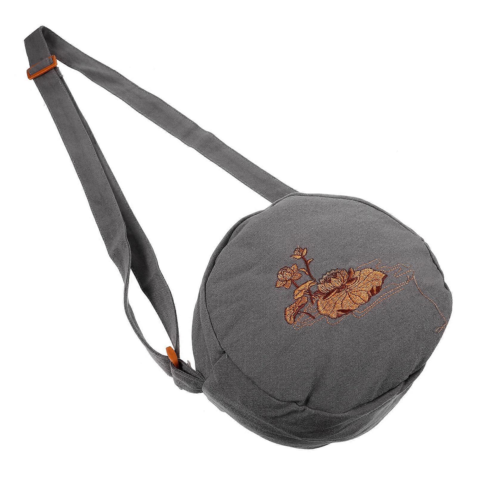 3Pcs Singing Bowl Case Cotton Cloth for Storage Use in Grey