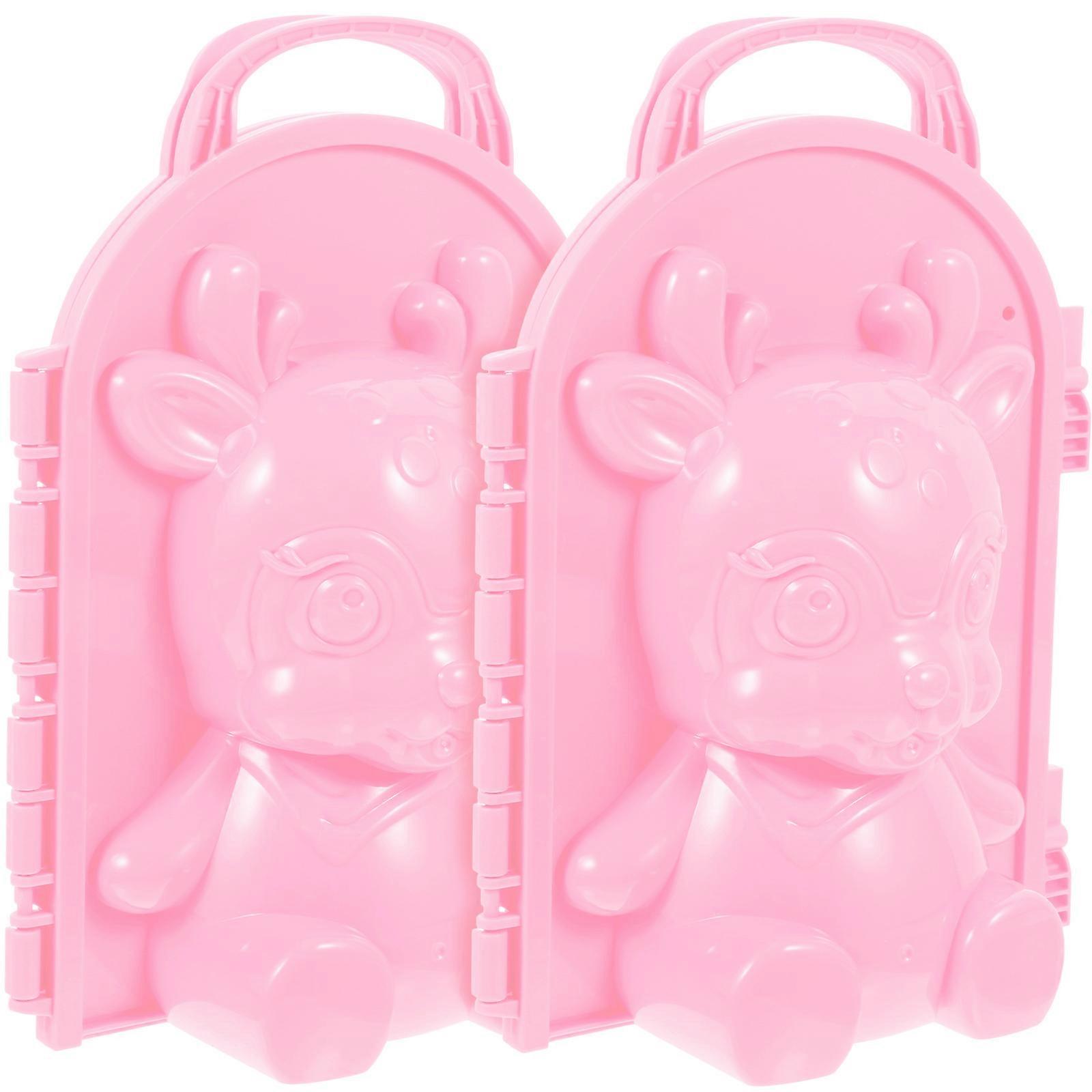 Making Clips Toy for Playing 4Pcs Kids Pink Winter Fun