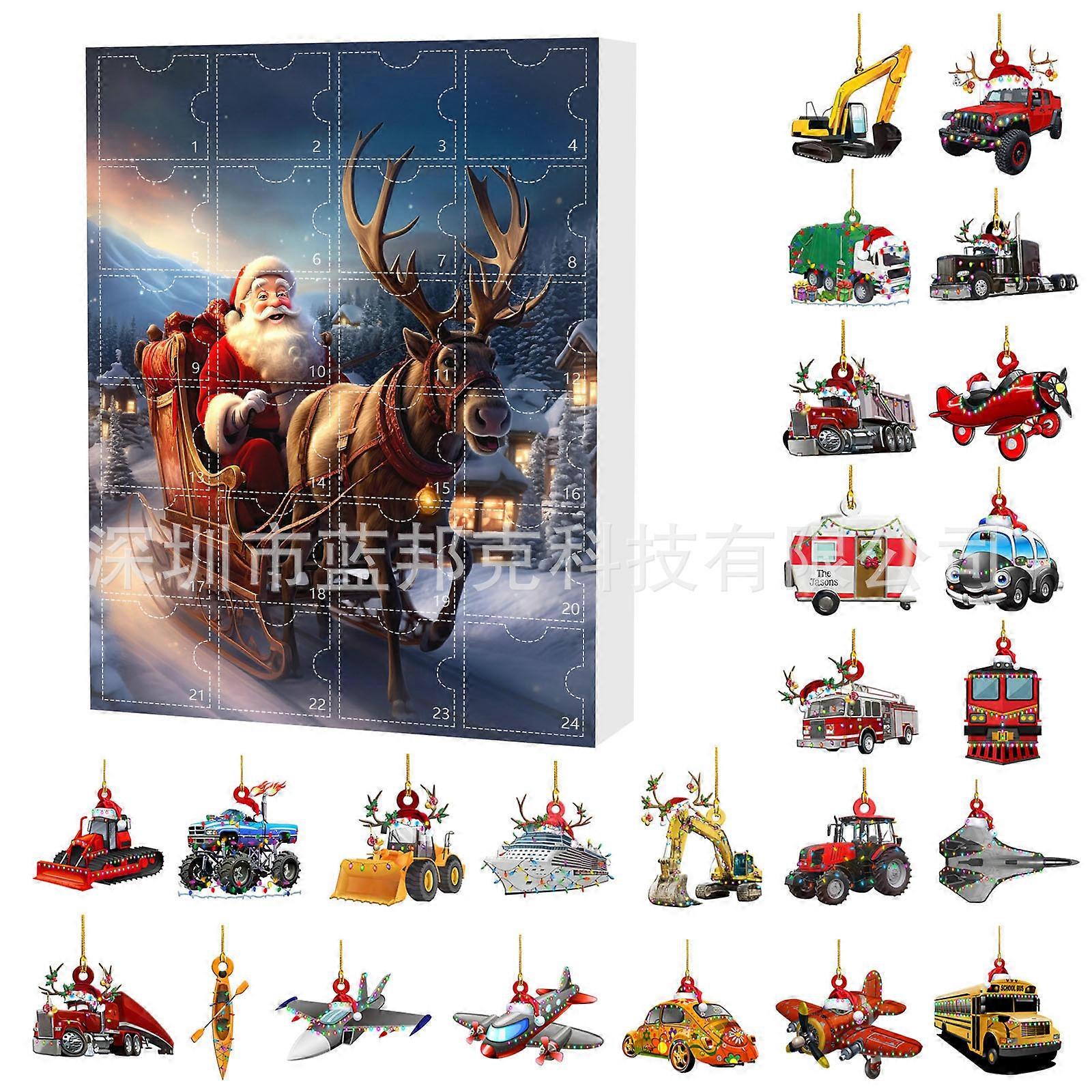 24 Days Christmas Day Santa Claus Advent Day Christmas Countdown Blind Box