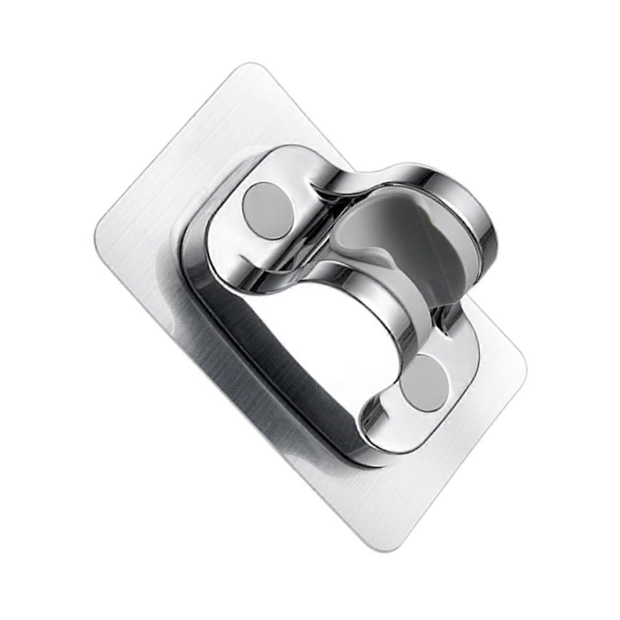 Shower Head Holder Adjustable Waterproof No Drill Relocatable Handheld Showerhead Base Multi-Angle Silver Shower Accessories