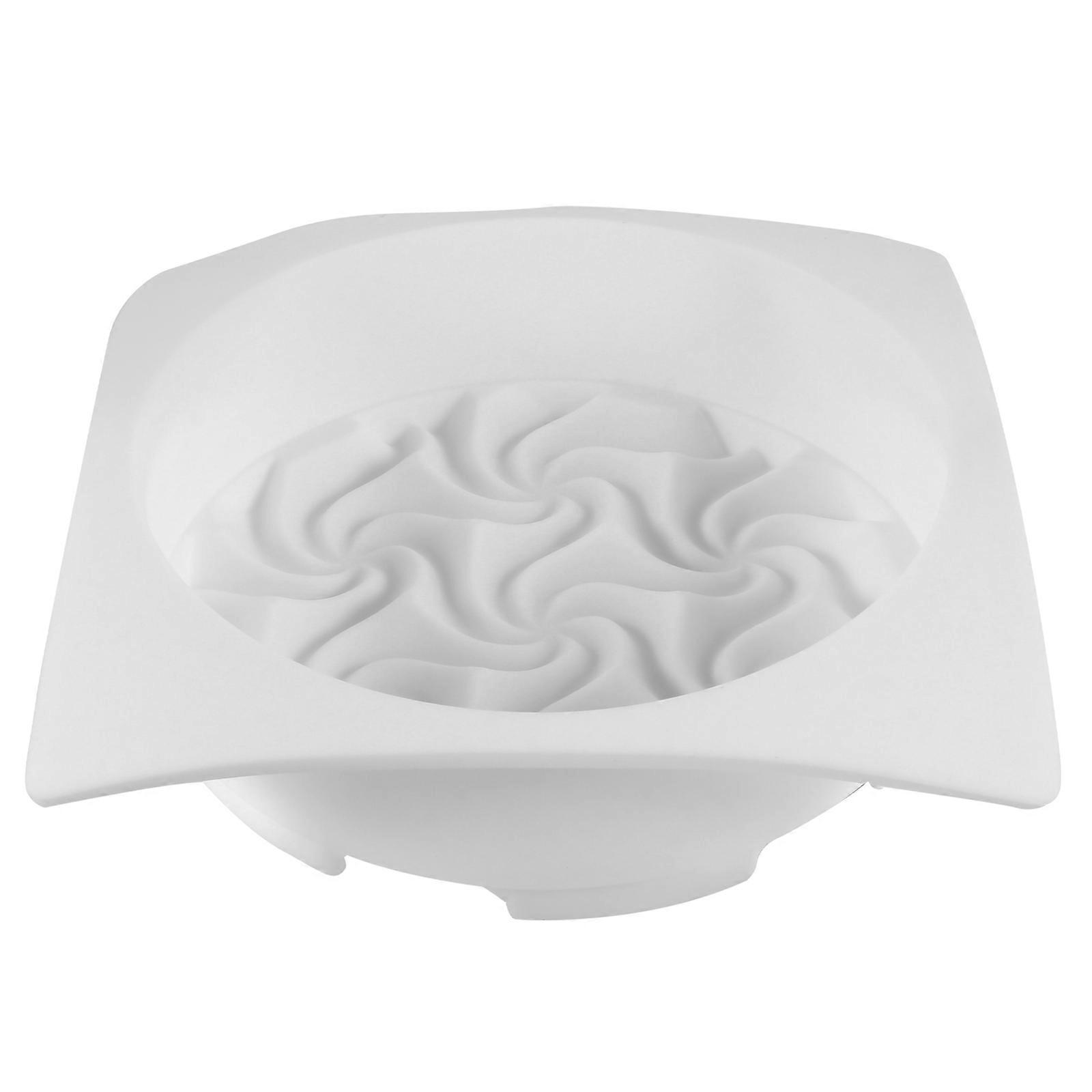 DIY Projects Cake Mold Non-stick Spiral Wave Shape Silicone 17.5x17.5x5.5cm 1Pack