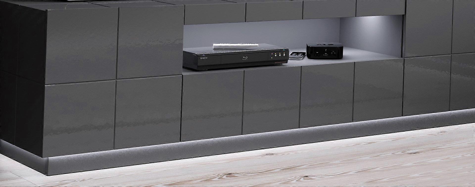 Armário Cama Led Lighting Rtv Reja Branco