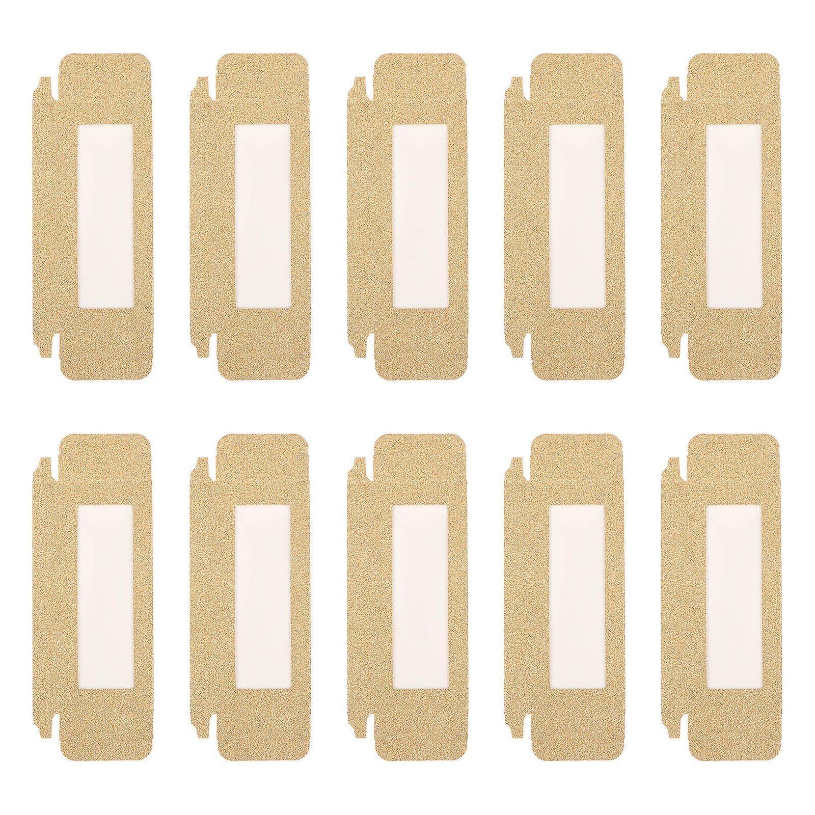 48 Pcs Glitter False Eyelash Packaging Case Eyelash Organizer For Personal Use And Beauty Salon In Golden Featuring Rectangular Shape For Storage