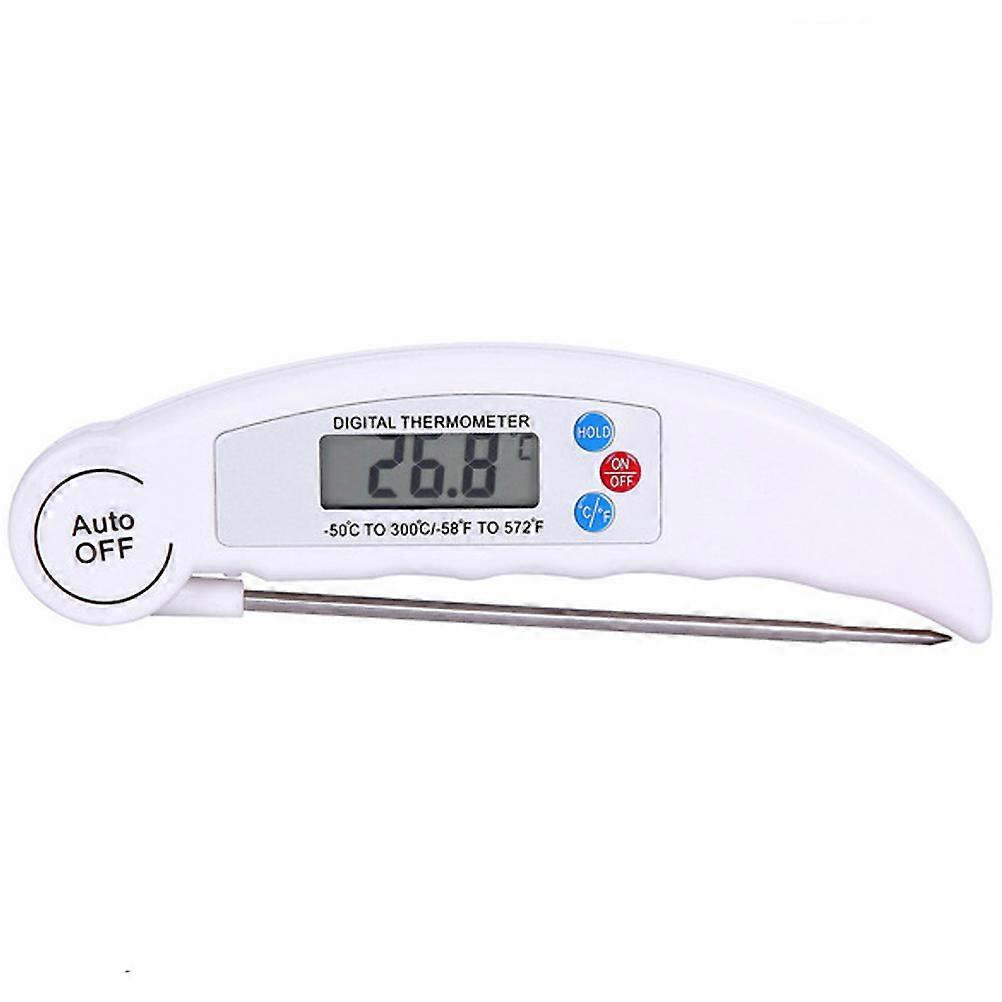 5Pcs Digital Meat Thermometer Folding Probe For Cooking Lovers Ideal For Camping Grilling 15x3.5cm Clear Screen Display