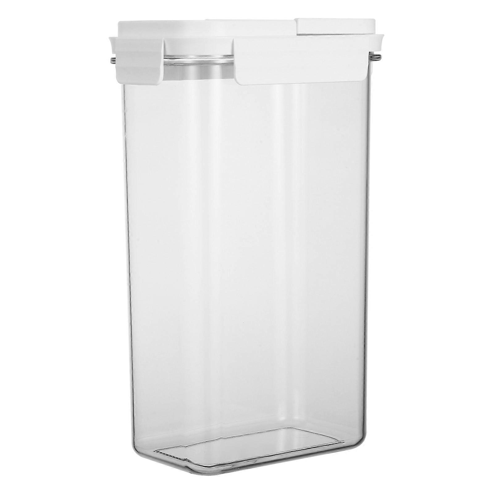 Moisture-Proof Cereal Container 4Pcs Ideal For Home Use Kitchen Storage Rectangular Airtight Organization