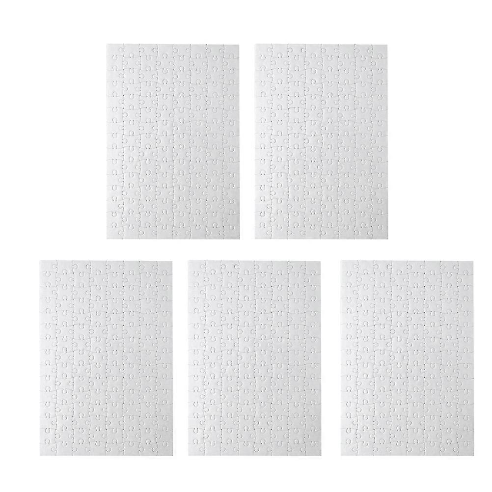 Painting Puzzles Blank Paper DIY Jigsaw Puzzle Set for Playing Use 15 Pieces