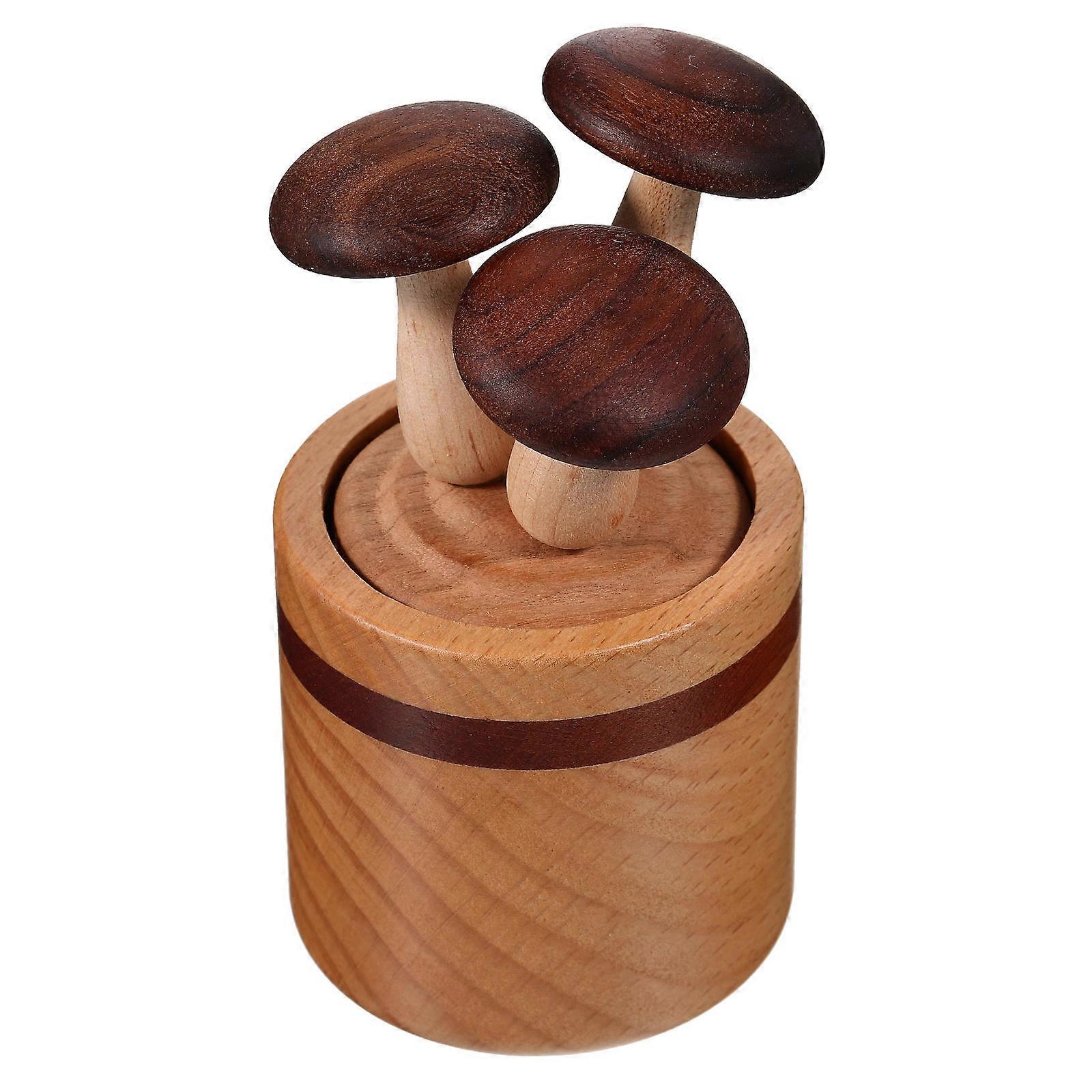 Wooden Mushroom Oil Diffuser for Essential Oils 5Pcs Pack for Relaxation