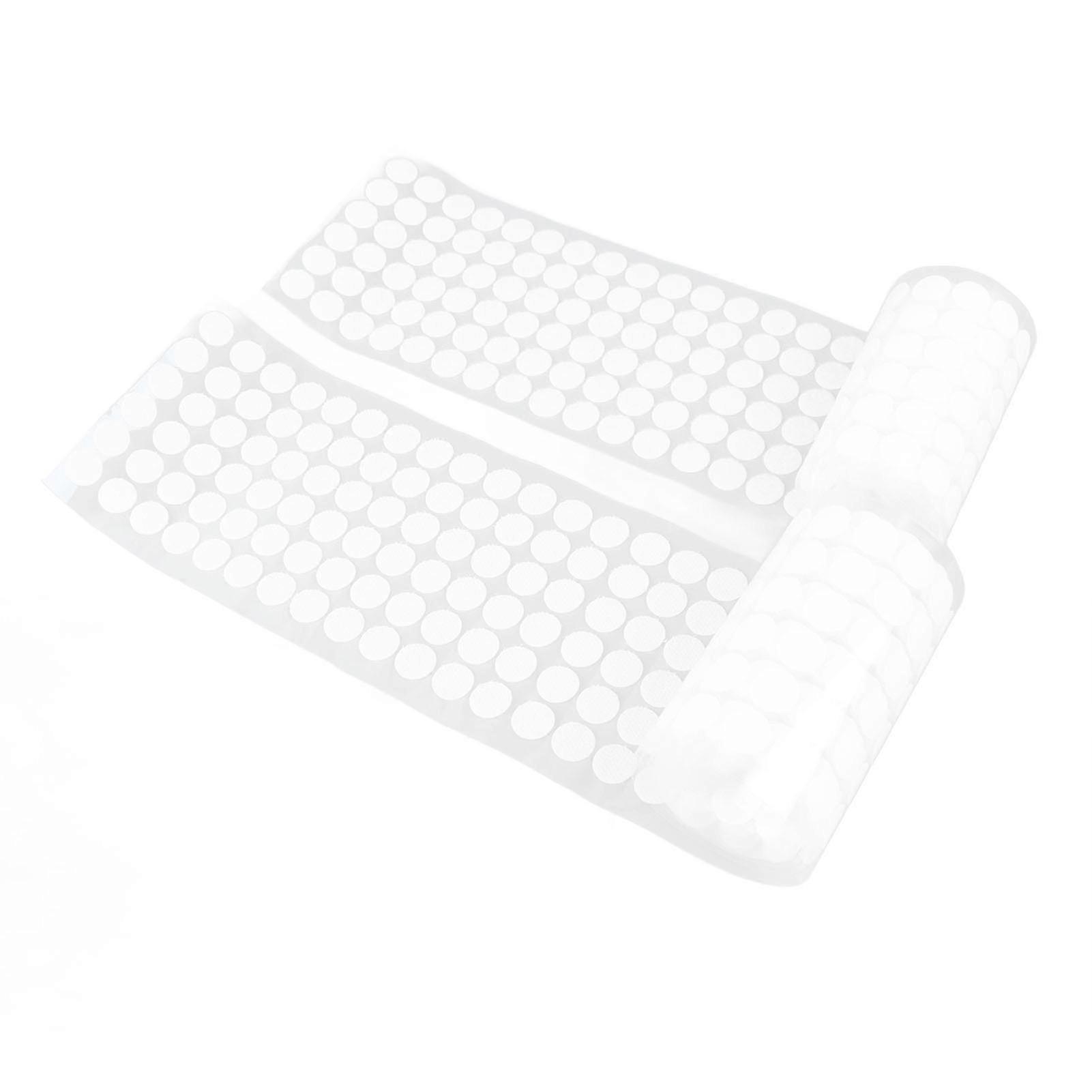 2 Rolls 504 Pairs 1.5cm White Hook and Loop Dots Self Adhesive Tape Sticky Back Fastener