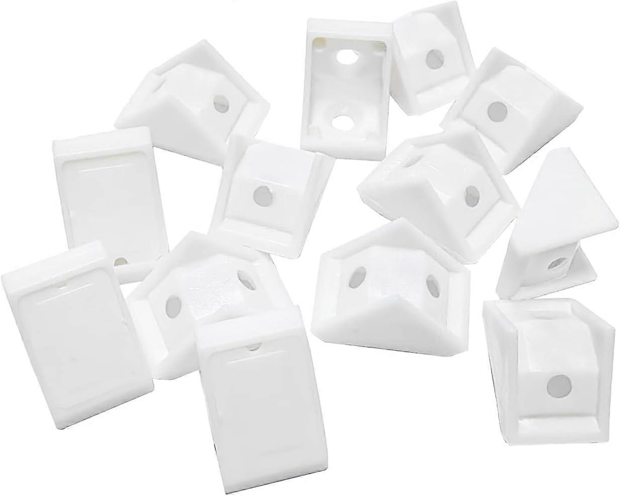20 Pieces Corner Brackets for Shelf, Plastic Corner Braces