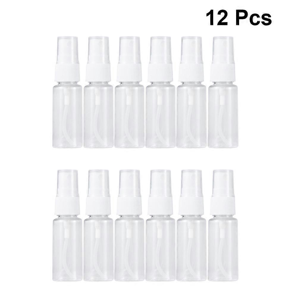 Transparent Plastic Spray Bottles for Storage 12Pcs Portable Makeup Sprayers