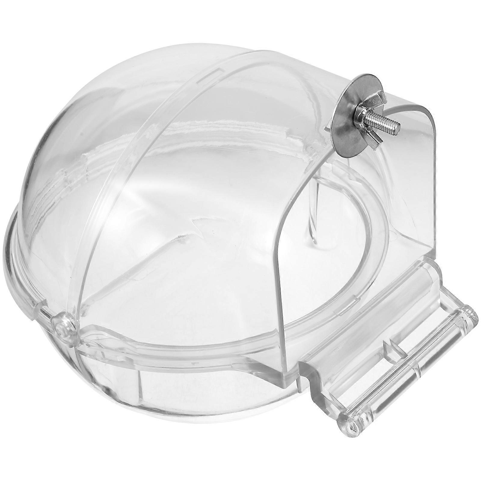 Parrot Bath Box Plastic Bird Bath for Cage Bathing Tub 4Pcs