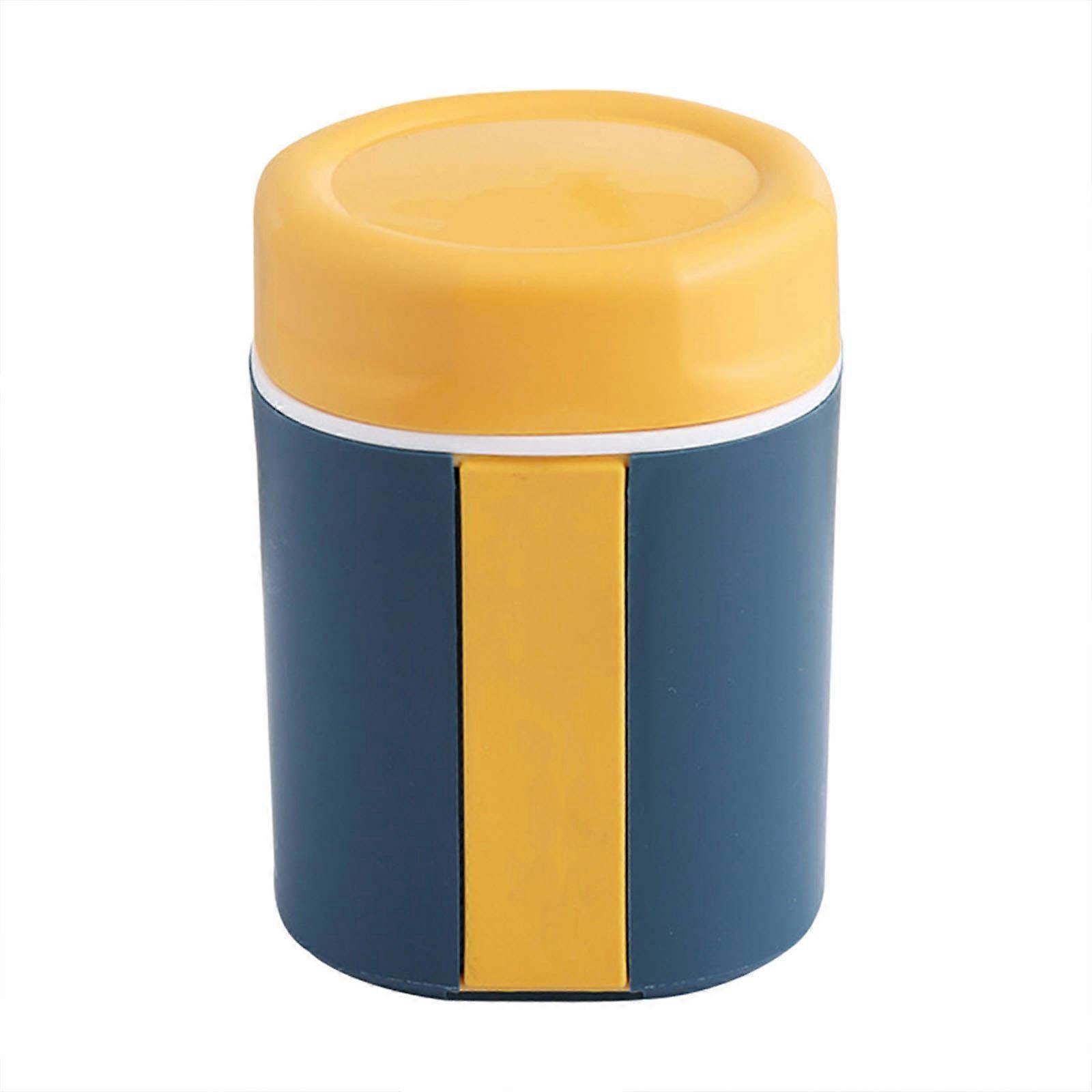 Breakfast Cup Set Of 2 Portable Cereal Milk Container For Outdoor Travel 13.5X10CM With Spoon