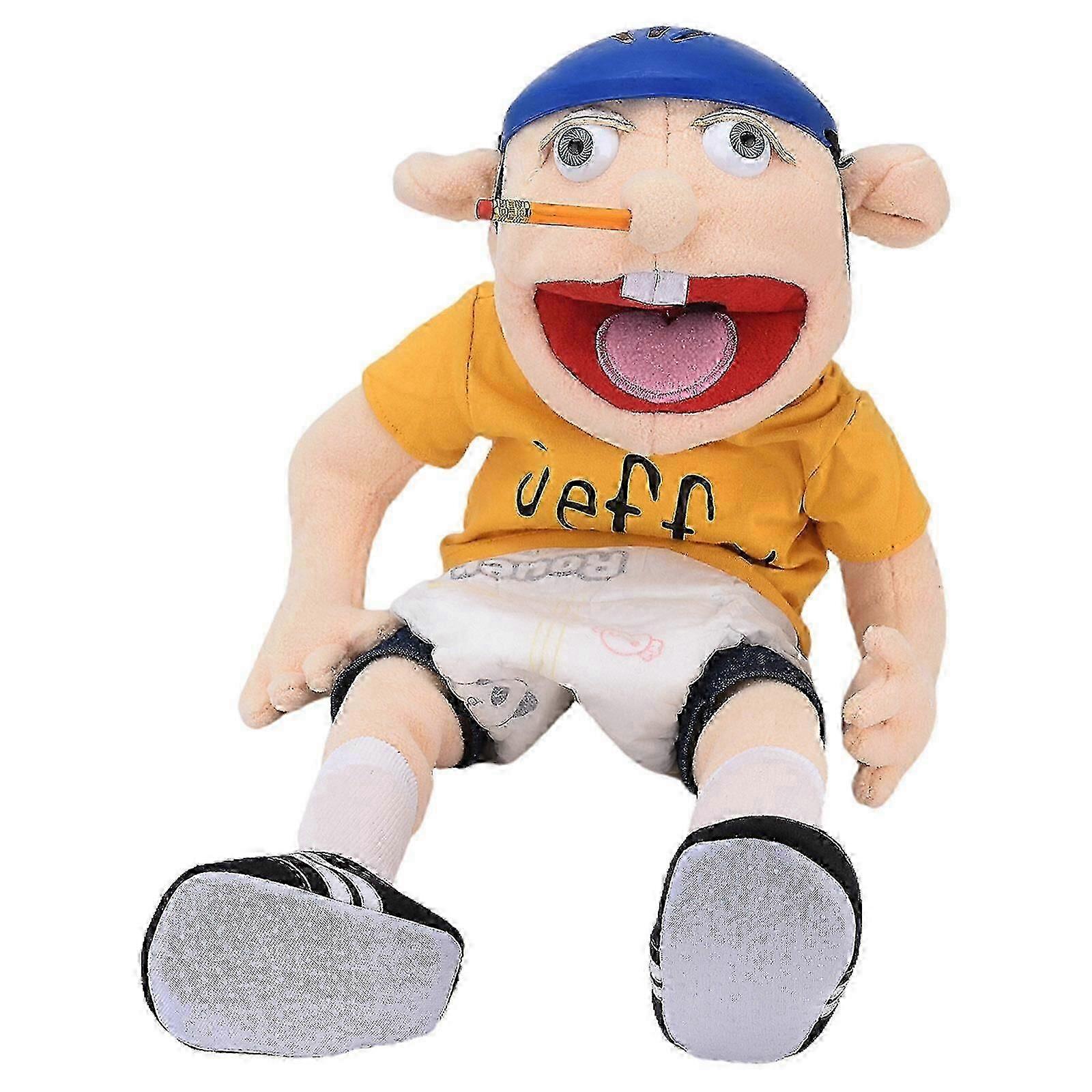 Jeffy Puppe Jeffy Handpuppe Plüschtier Stoffpuppe Kinder Geburtstag Geschenk Spielzeug
