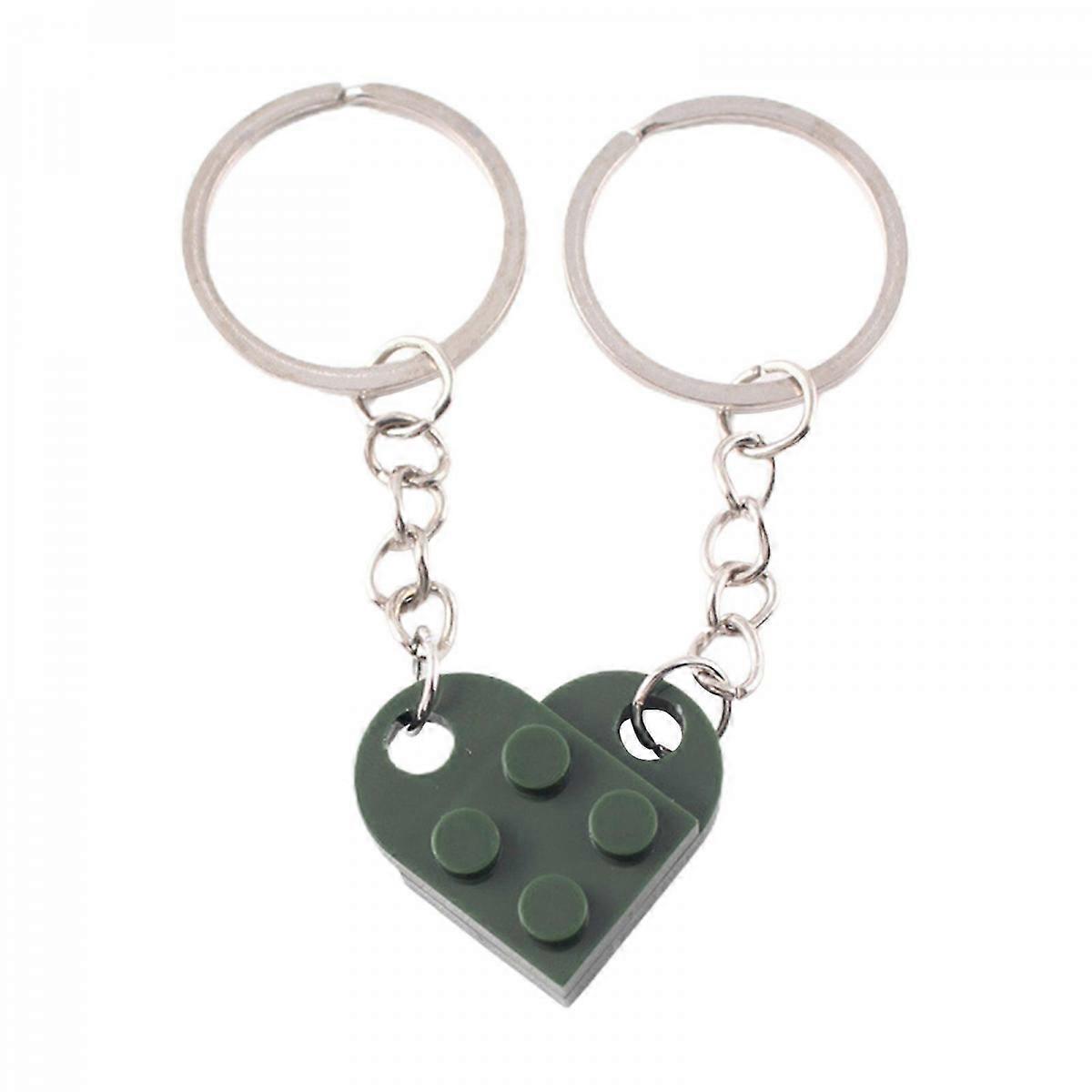 Heart Keyring / Keychain made with LEGO bricks - Perfect Valentine's Day gift 14 Colours