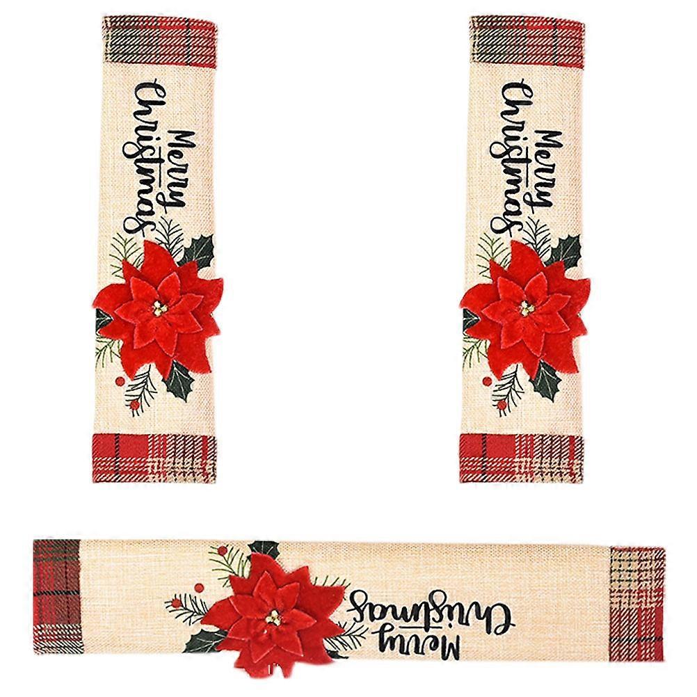 Fridgerator Handle Covers Flower Patterned for Protection 9Pcs Set