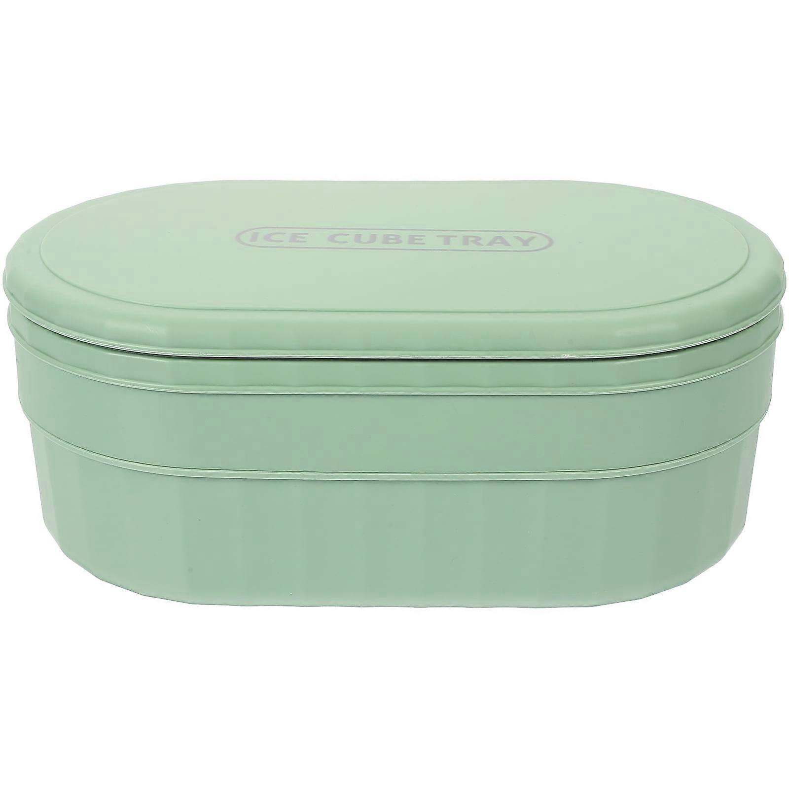 NICEXMAS 1 Set of Lidded Ice Cube Container Refrigerator Ice Holder Dust Proof Ice Box