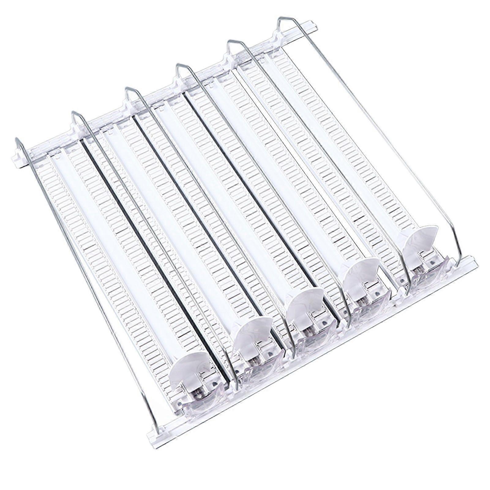 38cm Fridge Drink Dispenser Adjustable Refrigerator Self Pushing Soda Can Dispenser for Beer Pop Can 5 Pcs