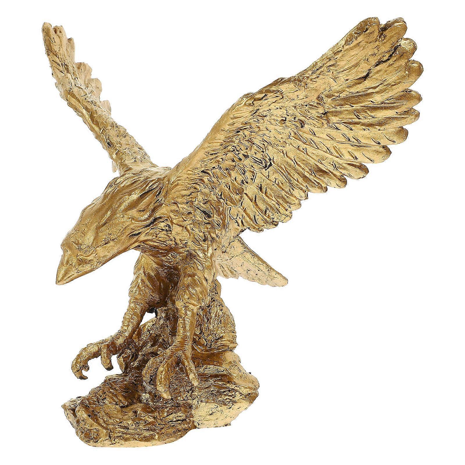 Resin Eagle Figurines for Decoration 3Pcs Statue Set
