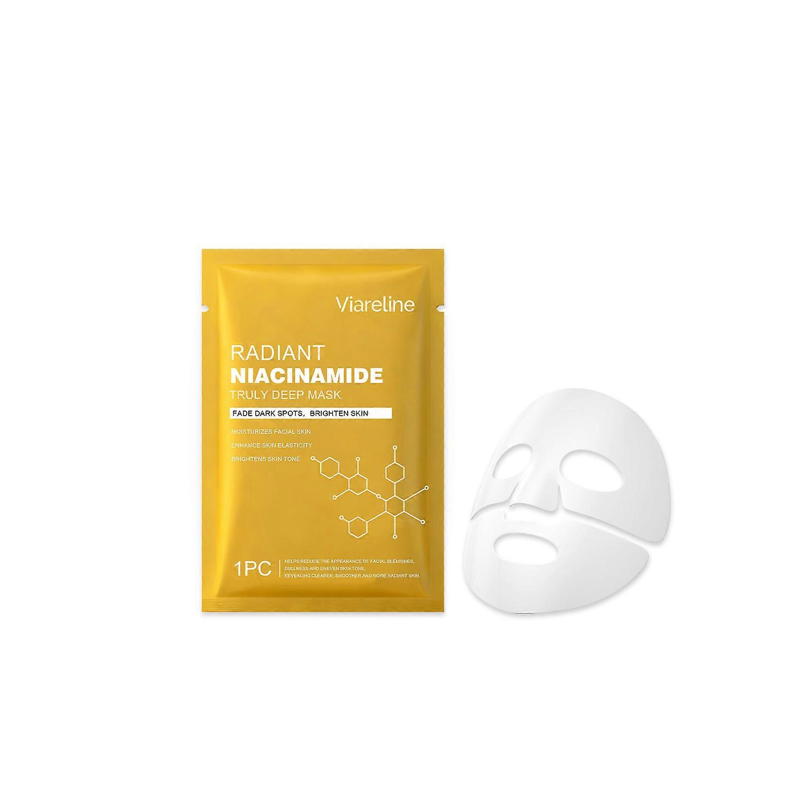 Viareline Niacinamide Mask Hydrates, Moisturizes And Softens The Facial Skin, Making It Moist, Clear And Transparent