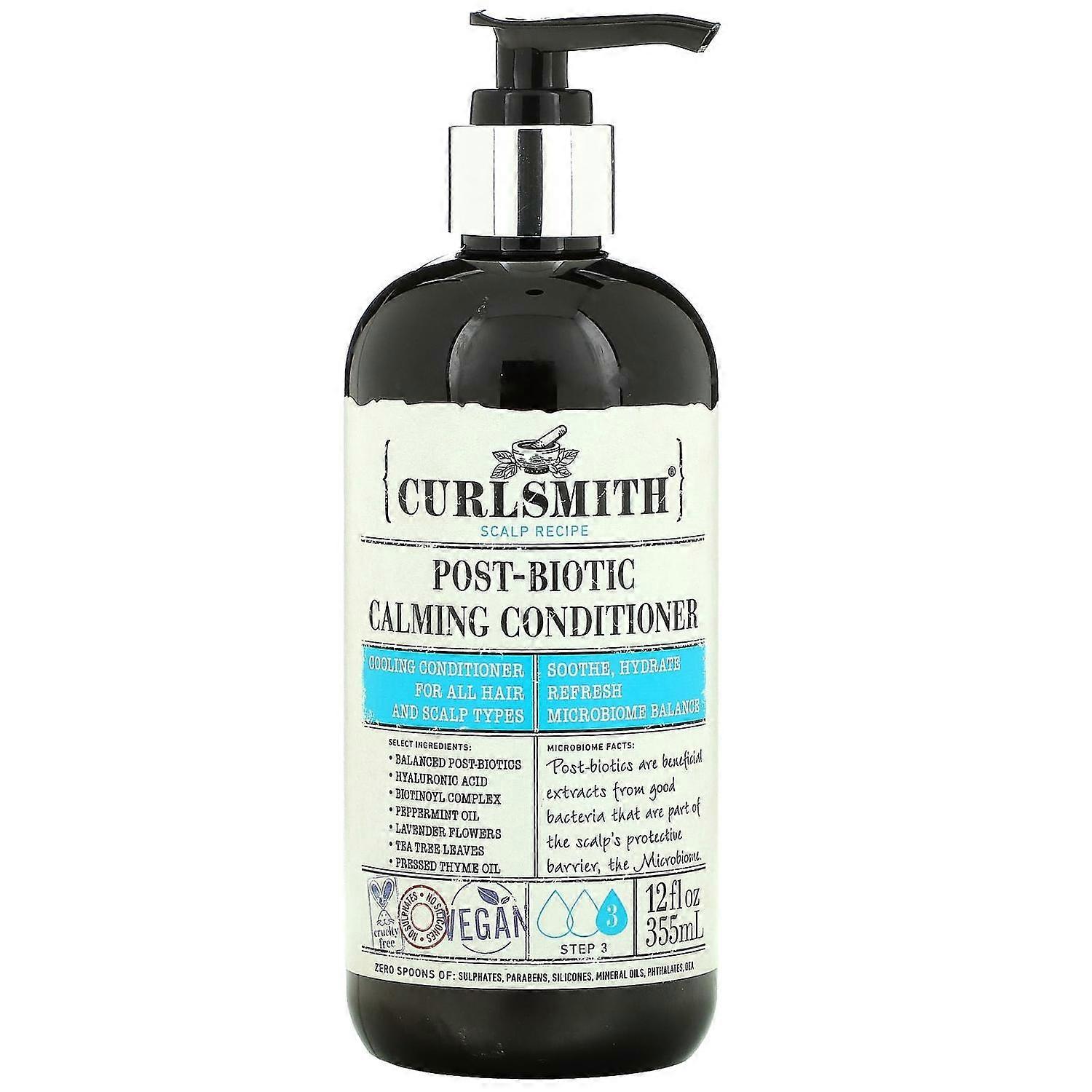 Curlsmith, Post-Biotic Calming Conditioner, Step 3, 12 fl oz (355 ml)