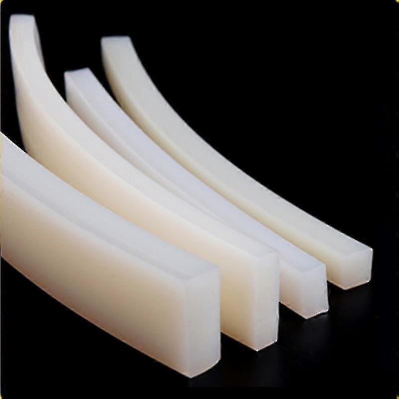 Tira de sellado de caucho de silicona sólida resistente a altas temperaturas de 5 mm x 5 mm/10 mm/15 mm/20 mm/30 mm.