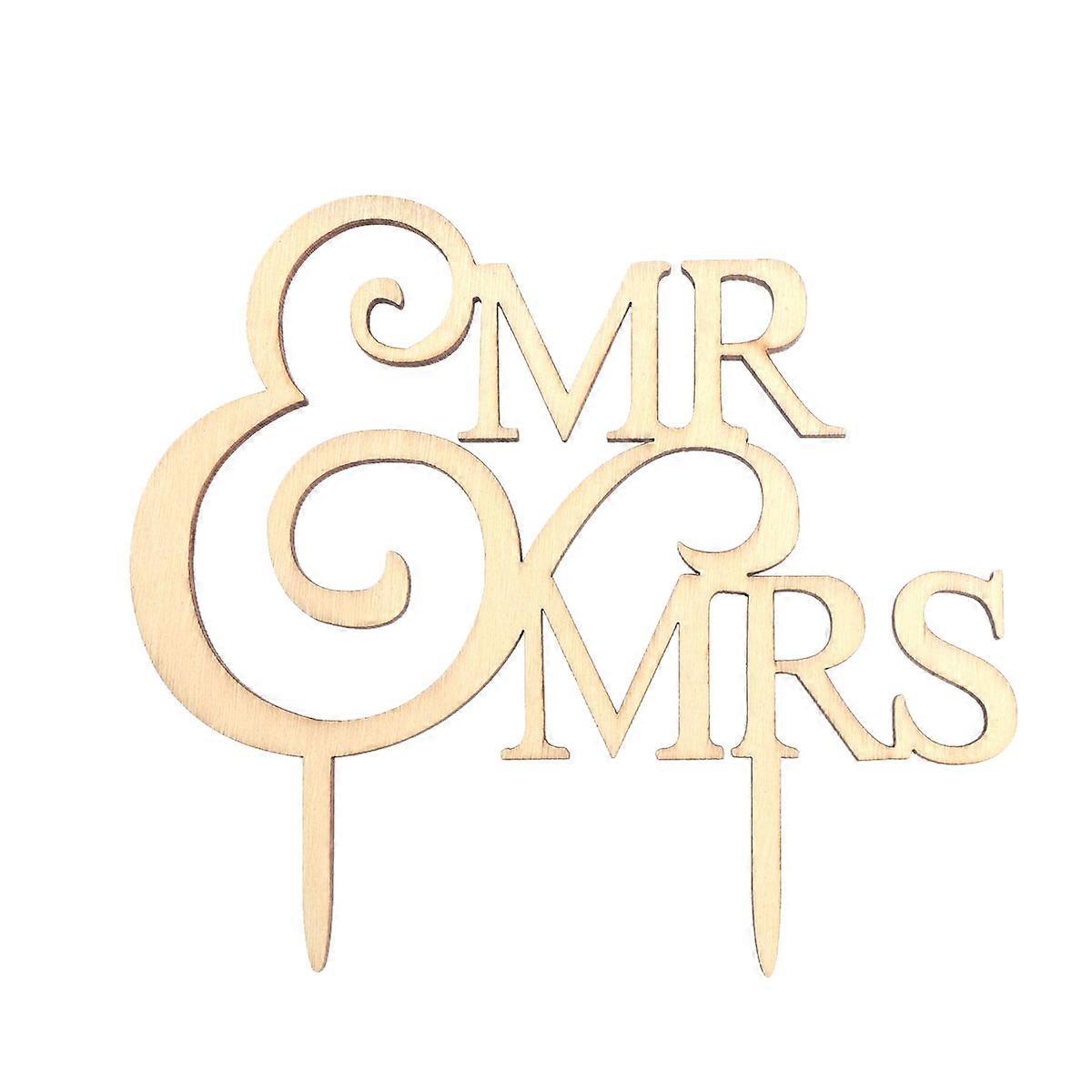 Egg Cake Topper Wood Wedding Cake Decorations for