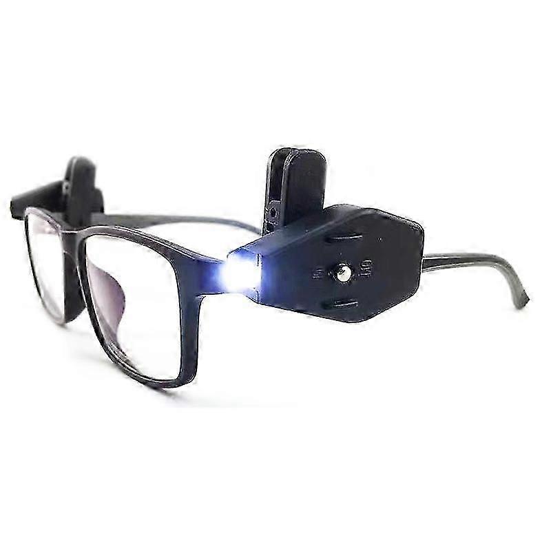 1-5pcs Mini Book Reading Light on Eyeglass,Universal Flexible Flashlight LED Light Clip