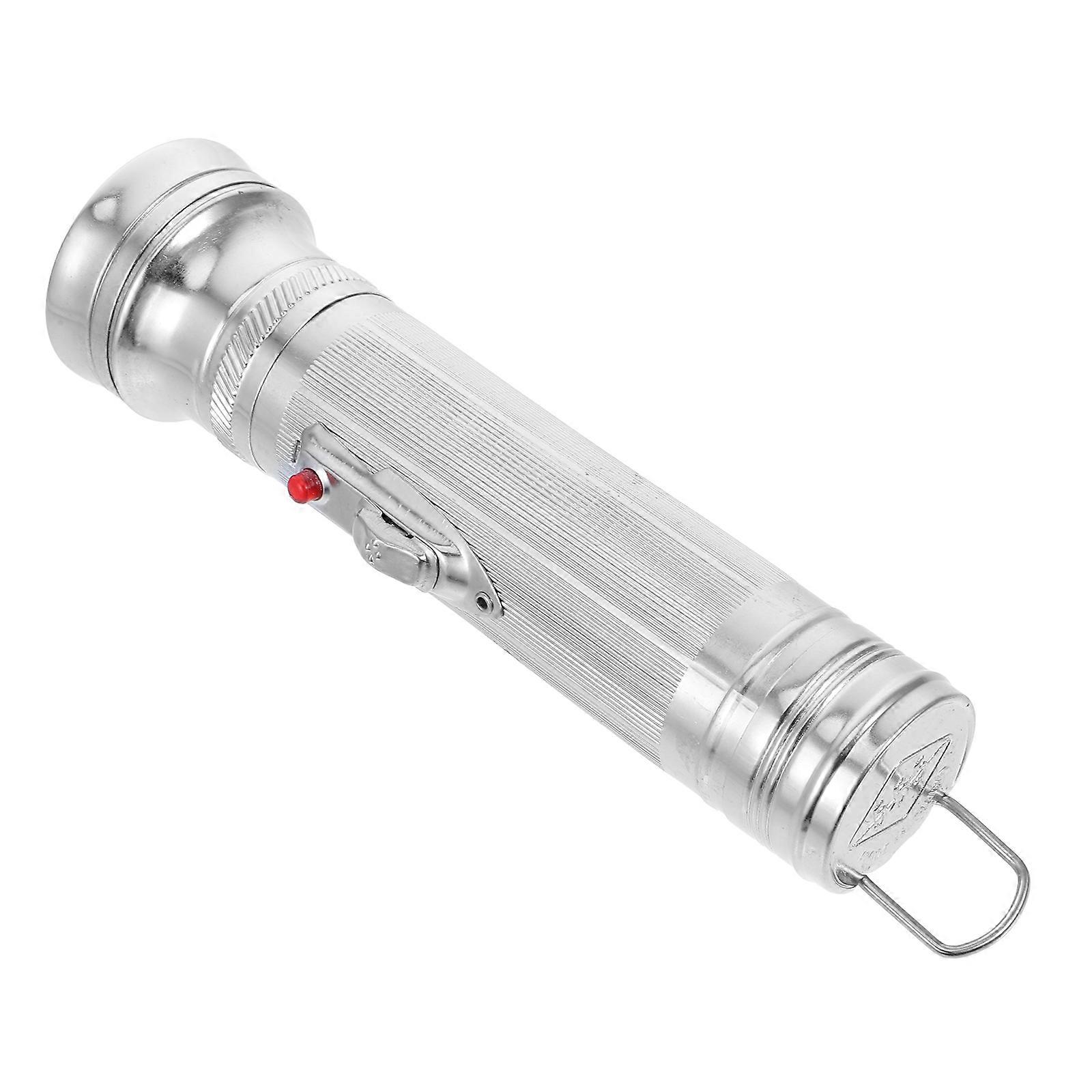 Old-Fashioned Flashlight Metal Vintage Flashlight for Outdoor Use