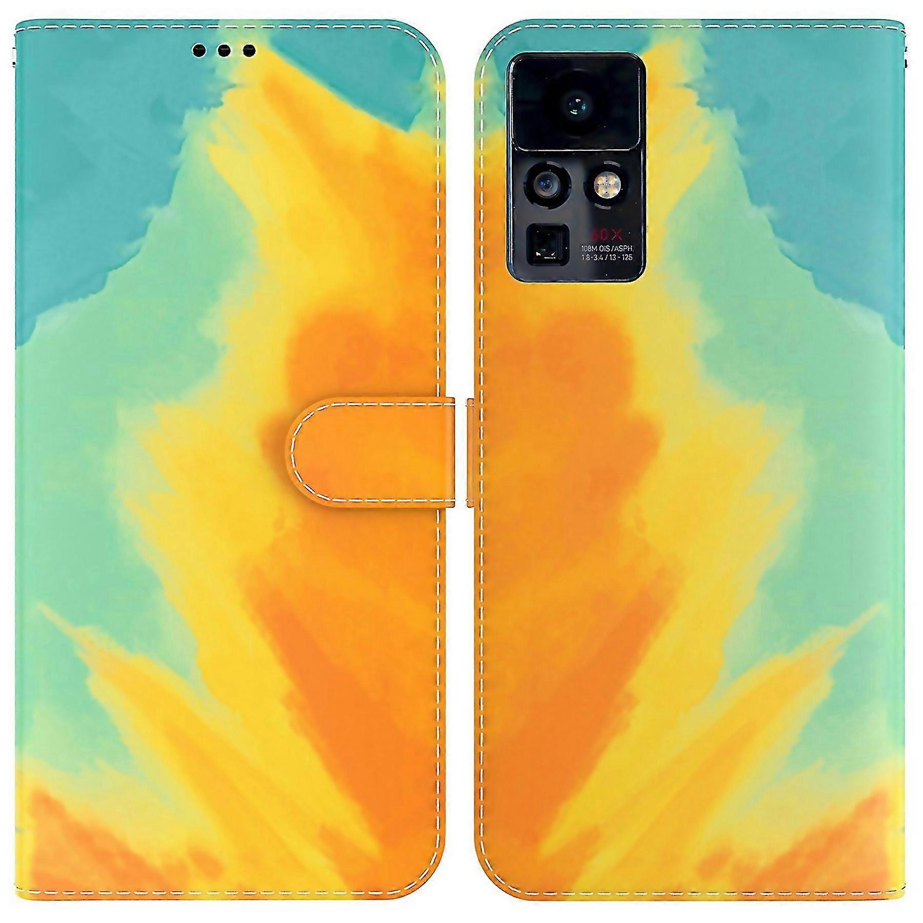 For Infinix Zero X X Pro Watercolor Pattern Horizontal Flip Leather Phone