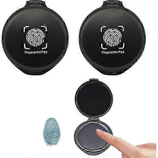 Fingerprint Color Plate, 2pcs Fingerprint Color Plates, Blue Fingerprint Color Plate, Fingerprint Color Plate, Portable Fingerprint Kit for Security I