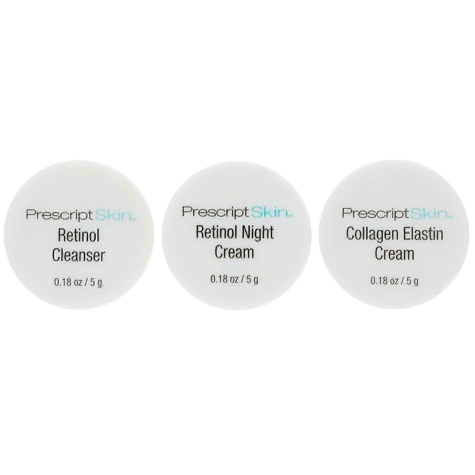 Retinol Trial Set, 3 Professional Strength Anti-Aging Products, 3 Jars, 0.18 oz (5 g) Each