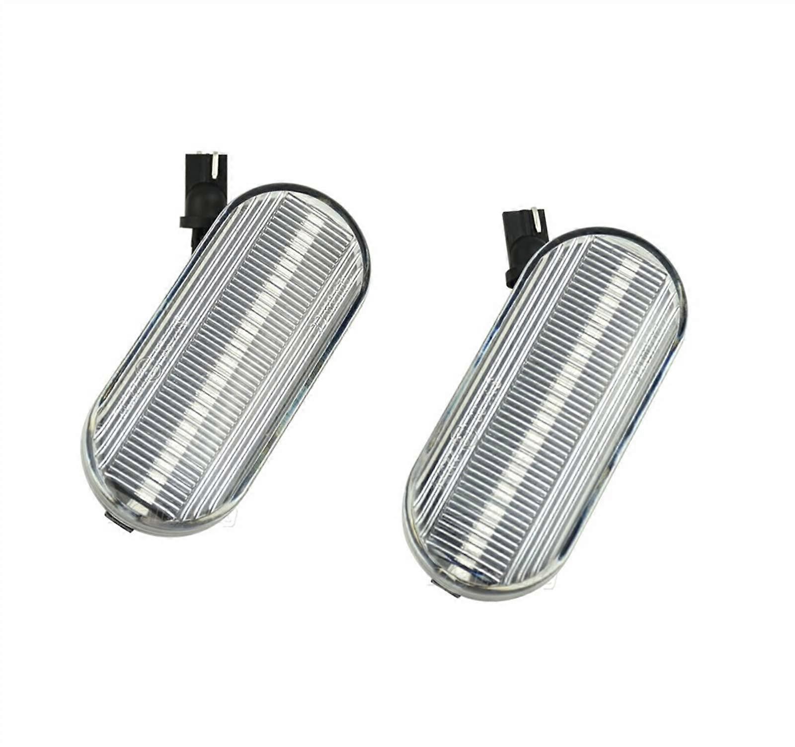 Blinker Lamp 2Pc LED Dynamic Side Marker Light Sequential Turn Signal for CMax Focus MK2 Fusion Fiesta Dynamic Clear