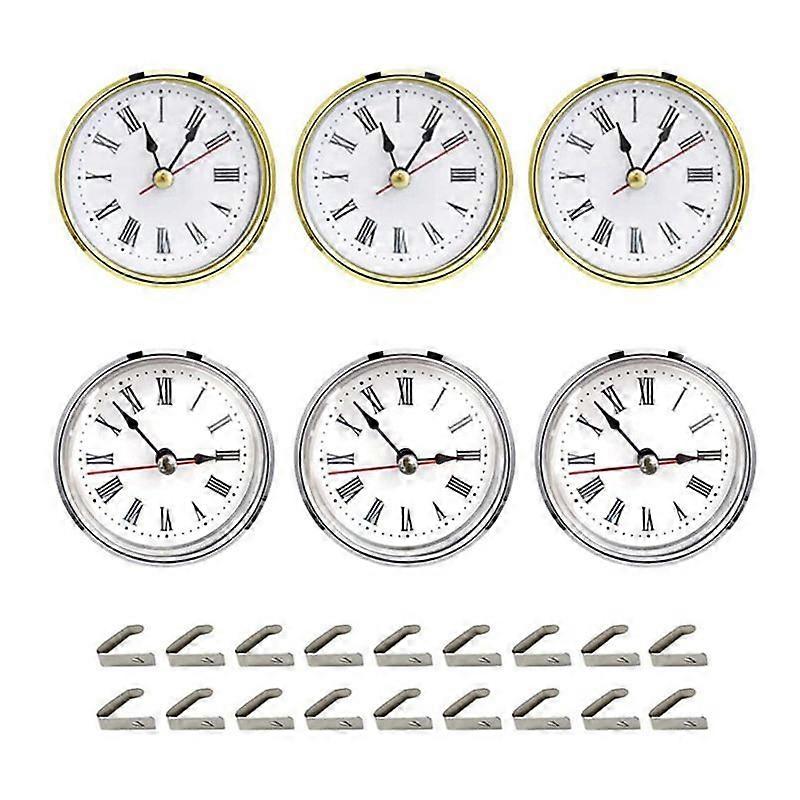 6Pcs Clock Parts for Clock Resin Mold, Clock Epoxy Casting Resin Mold
