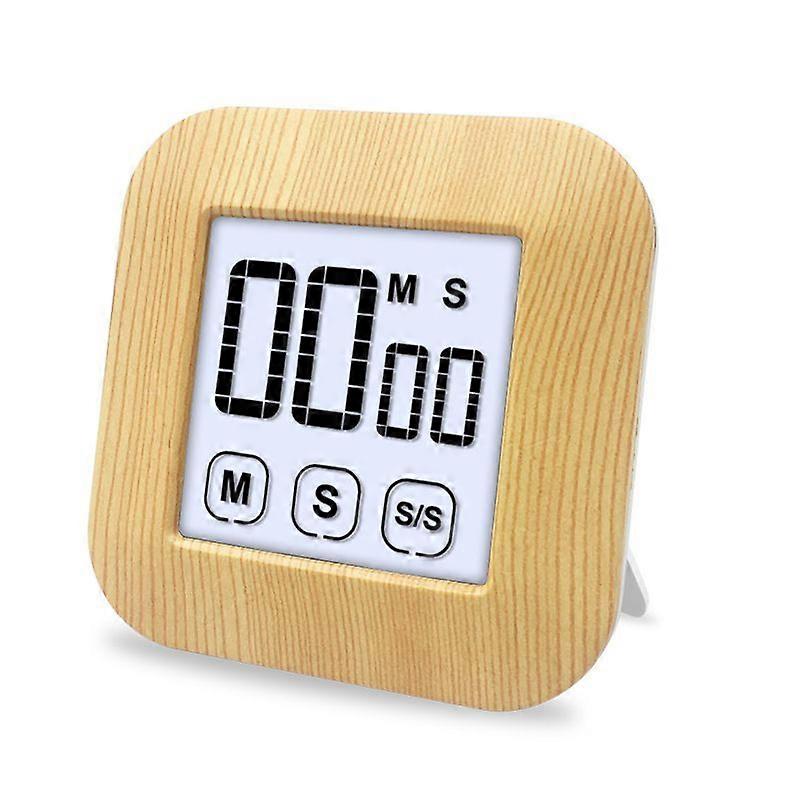 Kitchen Timer, Digital Kitchen Cooking Timer Magnetic With Led Display,Wood Grain