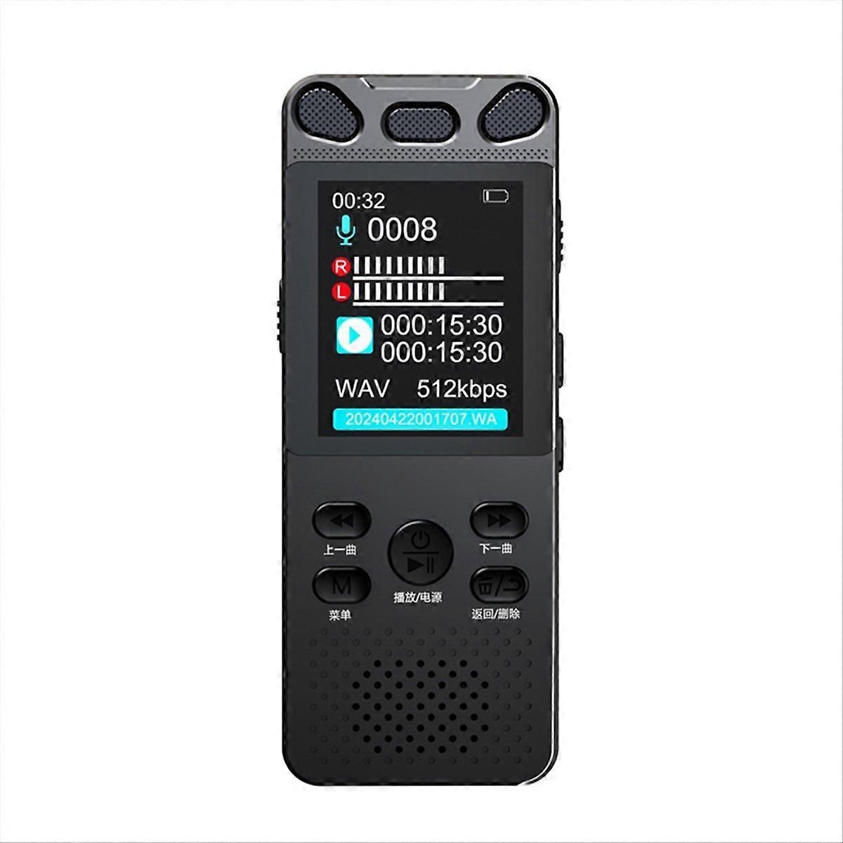 Voice Activated Recorder 100Hours HD Noise-Canceling Audio 16G