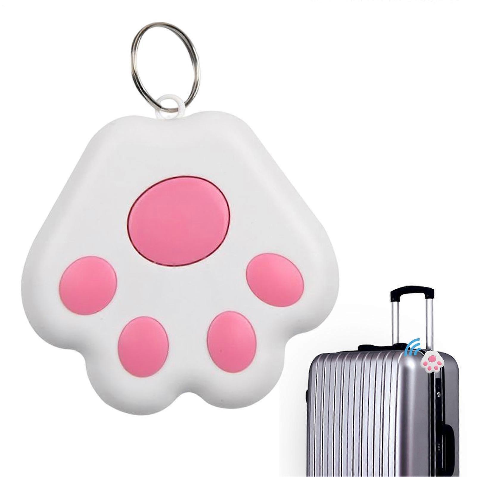 Dog GPS Tracker Waterproof Pet Tracking Device Cat Claw Shape Design RealTime Wireless Key Finder Pink