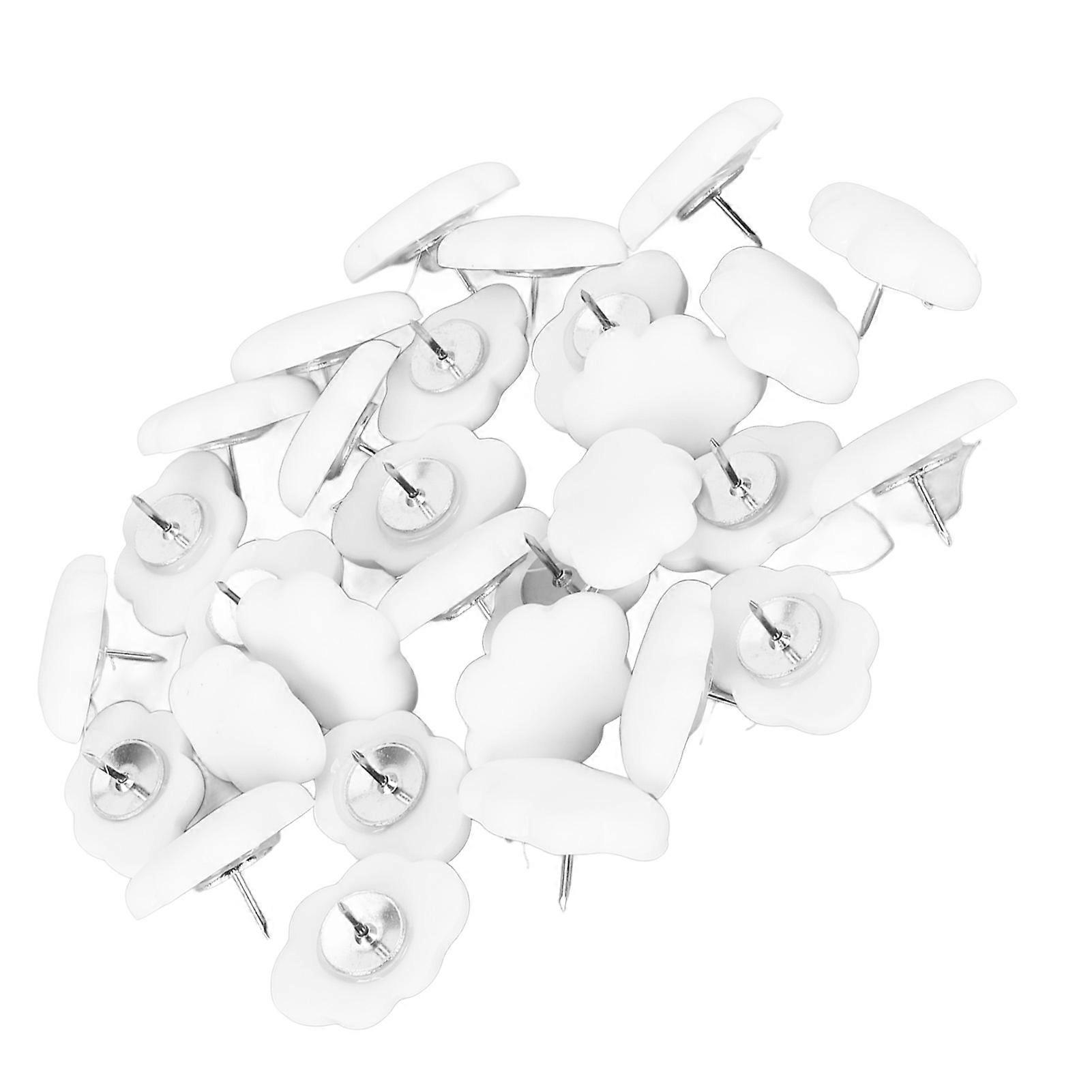 30pcs Cloud Push Pins for Cork Bulletin Boards DIY Handcraft Cute Decorative Thumb Tacks with Storage Box 