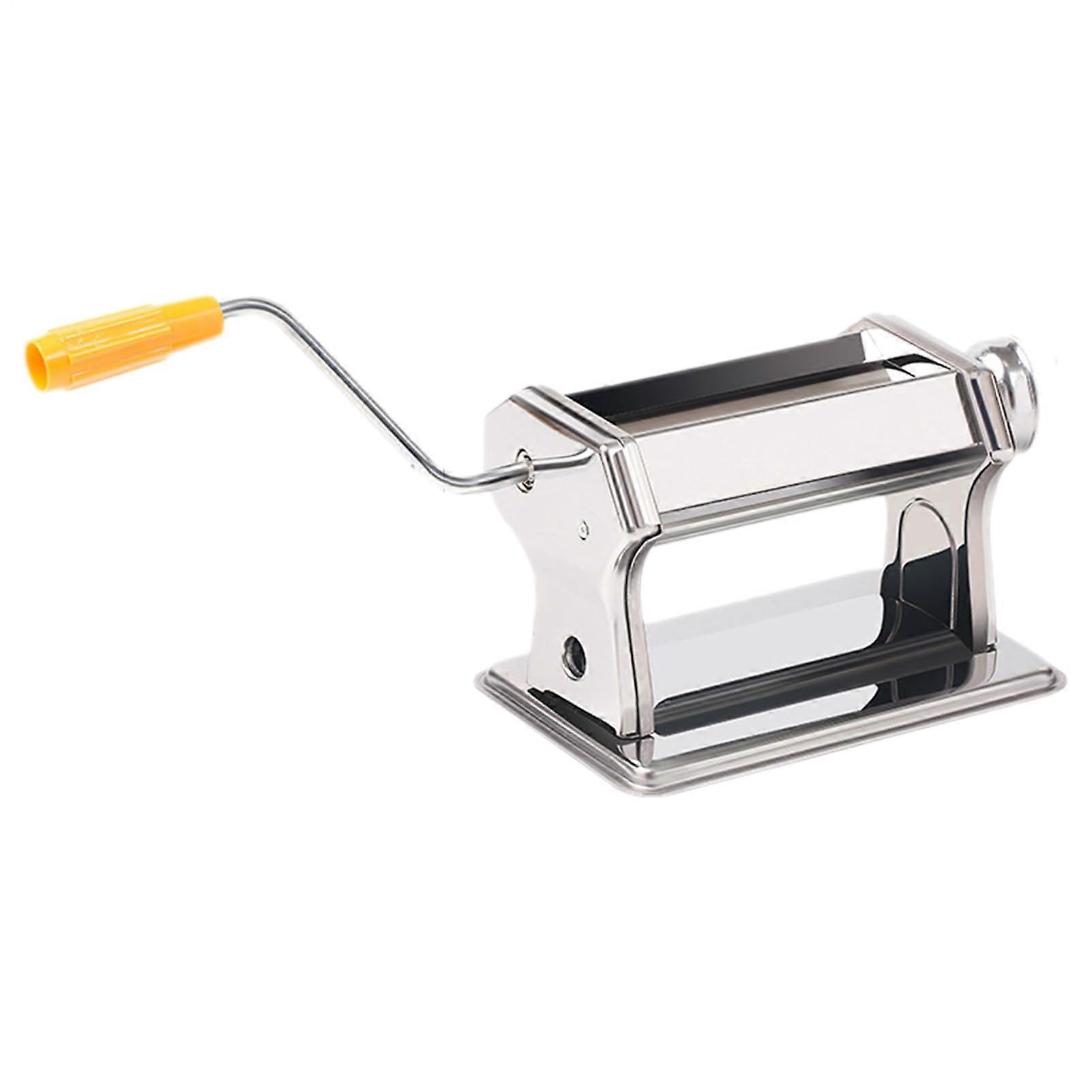 Noodle Making Machine Manual Pasta Rolling Stainless Steel Spaghetti Maker With Hand Crank Adjustable Thickness