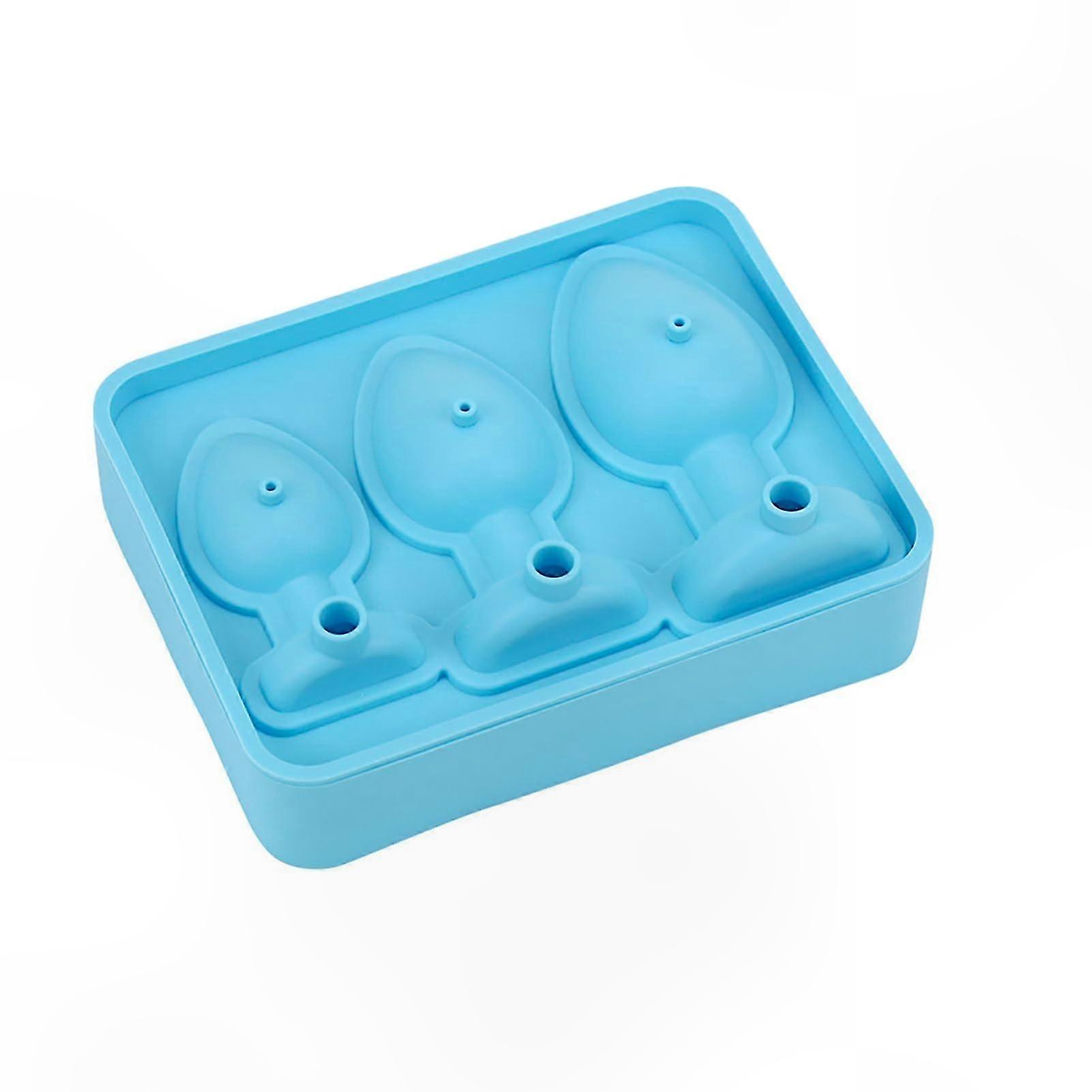 Blue Butt Plug Ice Cube Tray Chocolate Mold for Adults
