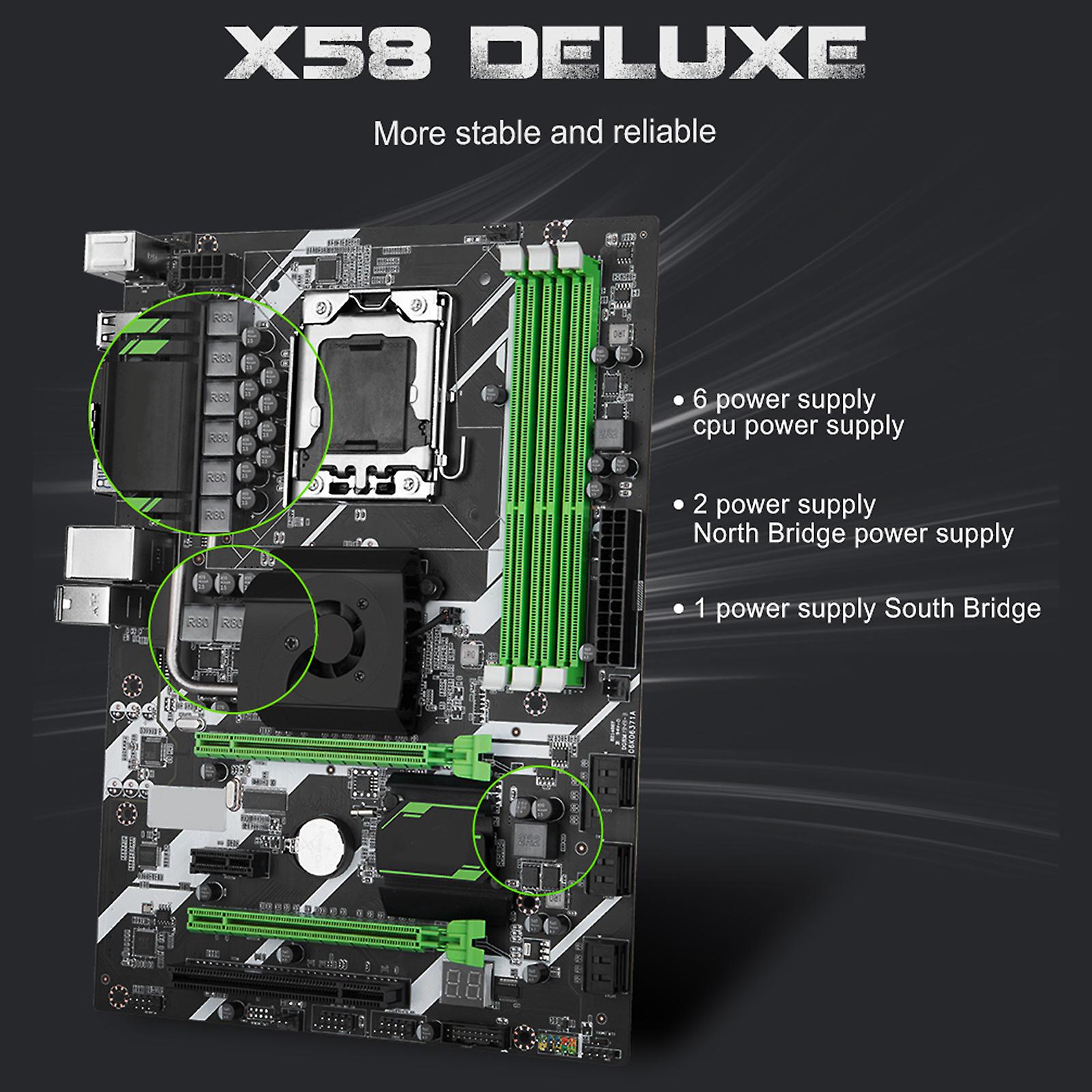 X58 DELUXE Motherboard LGA1366 DDR3 x Memory Slot 1066 1333MHz