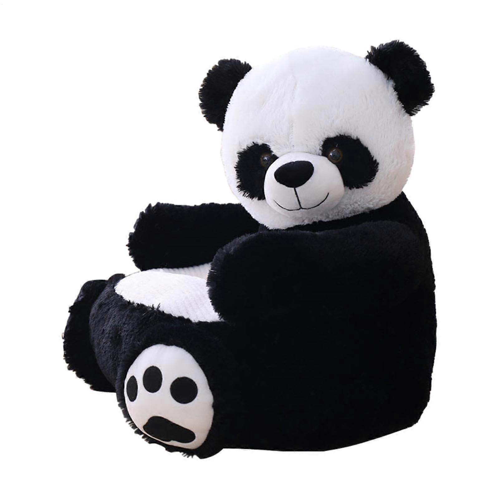 Panda Sofa With Armrests, Panda Shaped Plush Armchair For Toddlers, Plush Pet Support Seat, Large Panda