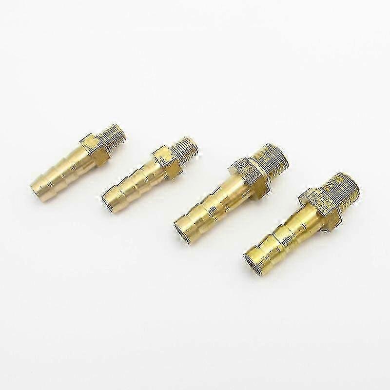 M6 Thread to 6mm Hose Barb Brass Coupling for Industrial Use